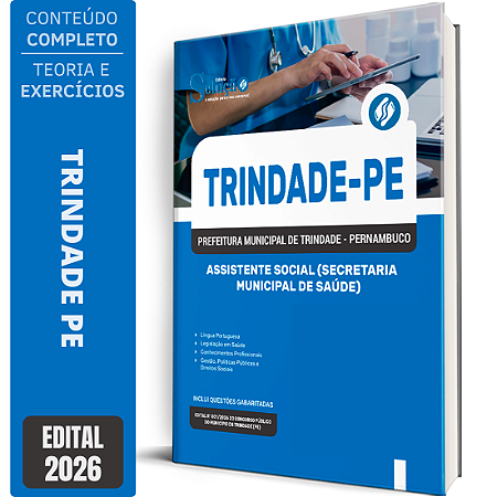 Apostila Prefeitura de Trindade PE 2026 - Assistente Social (Secretaria Municipal de Saúde)