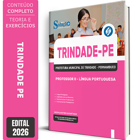 Apostila Prefeitura de Trindade PE 2026 Professor 2 - Língua Portuguesa