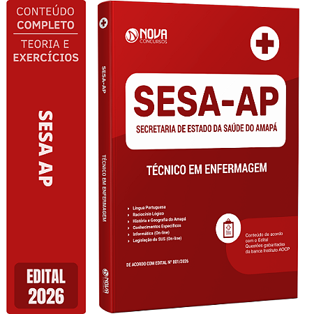 Apostila SESA AP 2026 - Técnico em Enfermagem