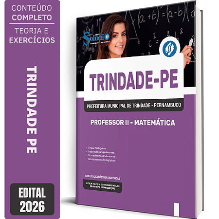 Apostila Prefeitura de Trindade PE 2026 Professor 2 - Matemática