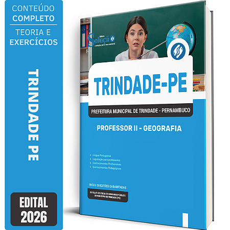Apostila Prefeitura de Trindade PE 2026 Professor 2 - Geografia