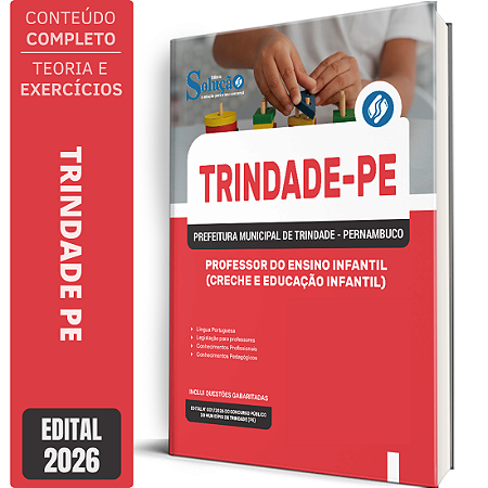 Apostila Prefeitura de Trindade PE 2026 - Professor do Ensino Infantil (Creche e Educação Infantil)