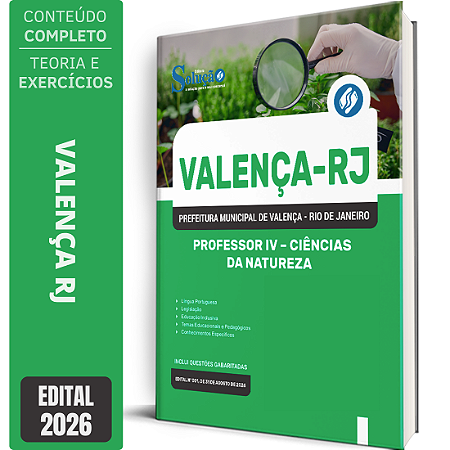Apostila Prefeitura de Valença RJ 2026 Professor 4 - Ciências da Natureza