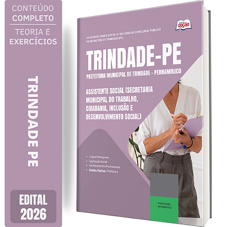 Apostila Prefeitura de Trindade PE 2026 - Assistente Social (Secretaria Municipal do Trabalho)