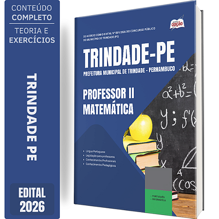 Apostila Prefeitura de Trindade PE 2026 Professor 2 - Matemática