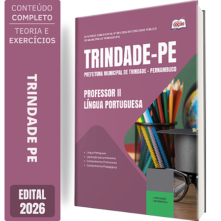 Apostila Prefeitura de Trindade PE 2026 Professor 2 - Língua Portuguesa