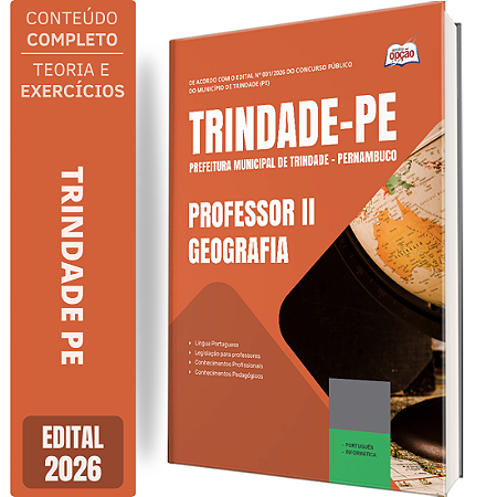 Apostila Prefeitura de Trindade PE 2026 Professor 2 - Geografia