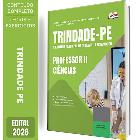 Apostila Prefeitura de Trindade PE 2026 Professor 2 - Ciências