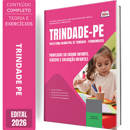 Apostila Prefeitura de Trindade PE 2026 - Professor do Ensino Infantil (Creche e Educação Infantil)