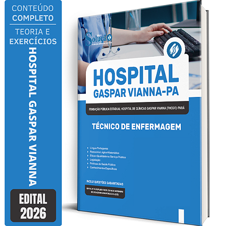 Apostila Hospital Gaspar Vianna PA 2026 - Técnico de Enfermagem