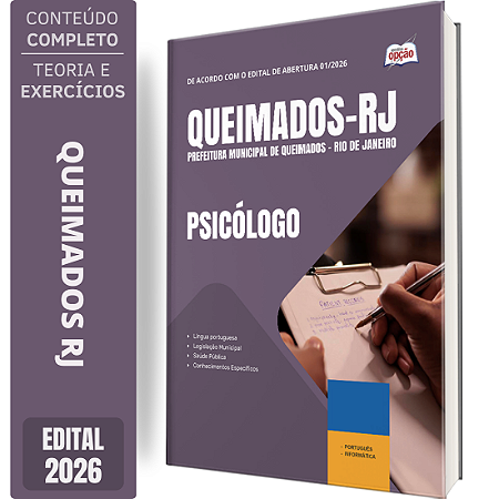 Apostila Prefeitura de Queimados RJ 2026 - Psicólogo
