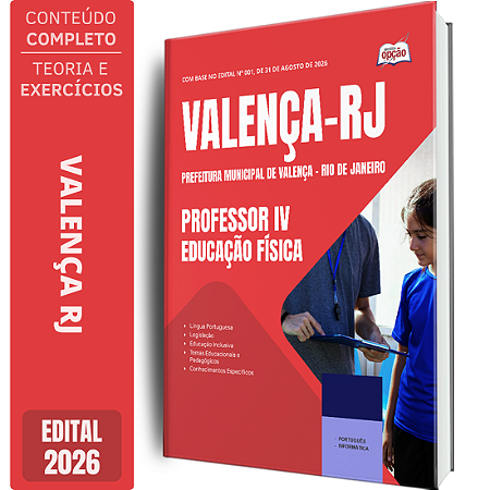 Apostila Prefeitura de Valença RJ 2026 Professor 4 - Educação Física