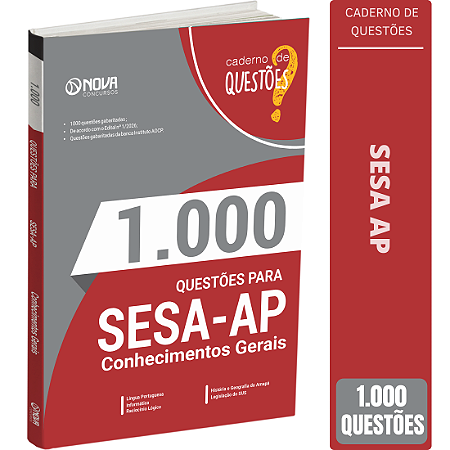 Livro 1000 Questões Gabaritadas SESA AP - Conhecimentos Gerais