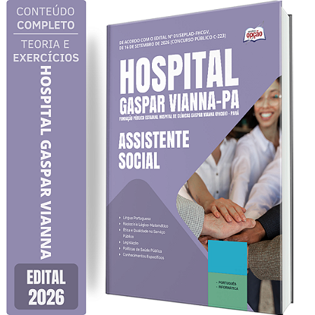 Apostila Hospital Gaspar Vianna PA 2026 - Assistente Social