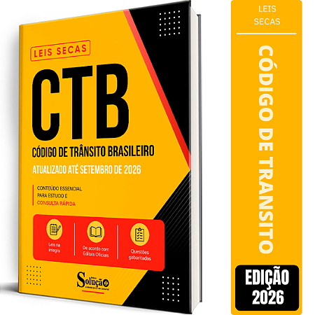 Apostila Leis Secas CTB - Código de Trânsito Brasileiro