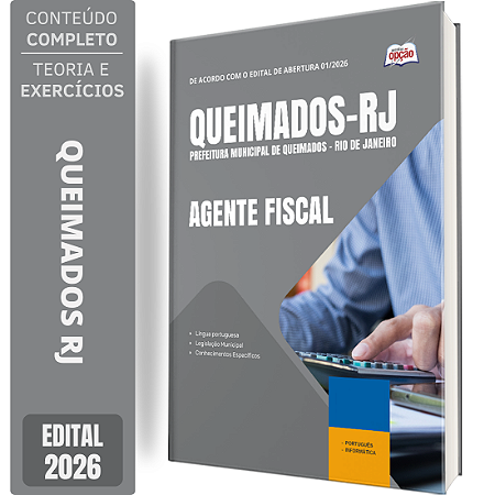 Apostila Prefeitura de Queimados RJ 2026 - Agente Fiscal