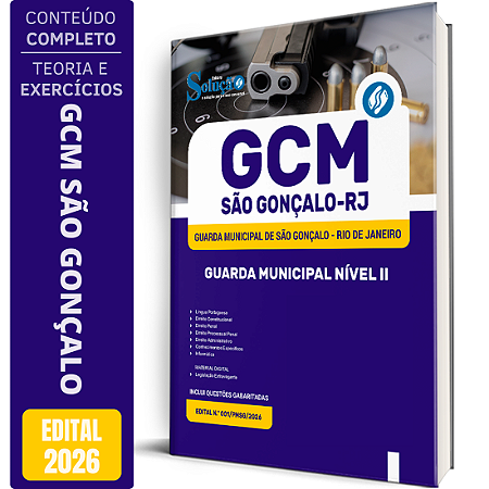 Apostila Prefeitura de São Gonçalo RJ 2026 GCM - Guarda Municipal Nível 2