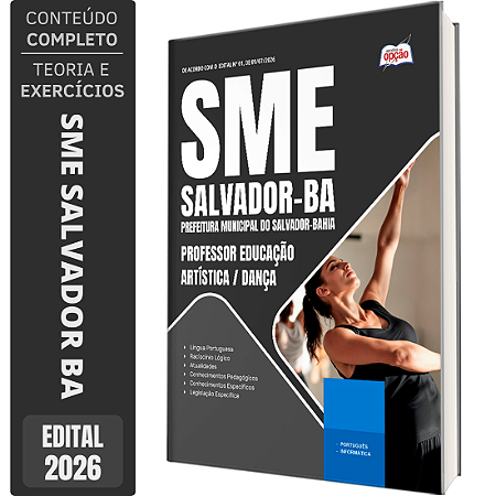 Apostila SME Salvador BA 2026 - Professor Educação Artística/Dança
