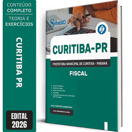Apostila Prefeitura de Curitiba PR 2026 - Fiscal