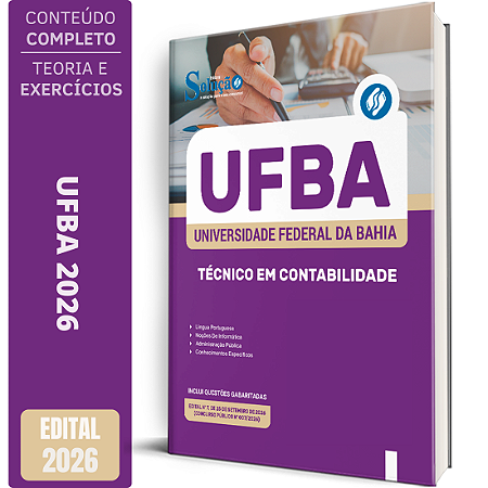 Apostila UFBA 2026 Técnico Administrativo em Educação - Técnico em Contabilidade