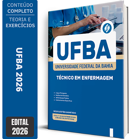 Apostila UFBA 2026 Técnico Administrativo em Educação - Técnico em Enfermagem