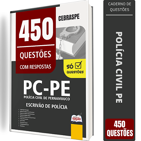 Caderno de 450 Questões PC PE - Escrivão de Polícia