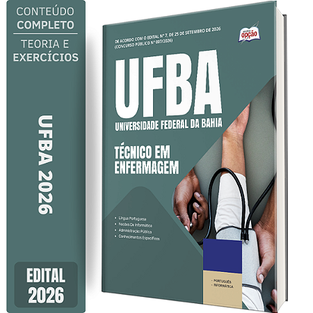 Apostila UFBA 2026 Técnico Administrativo em Educação - Técnico em Enfermagem