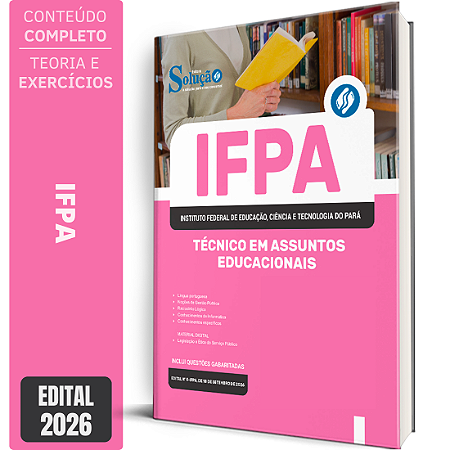Apostila IFPA 2026 Técnico Administrativo em Educação - Técnico em Assuntos Educacionais