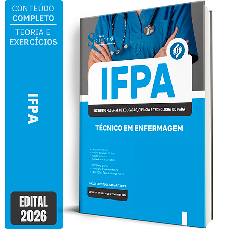 Apostila IFPA 2026 Técnico Administrativo em Educação - Técnico em Enfermagem