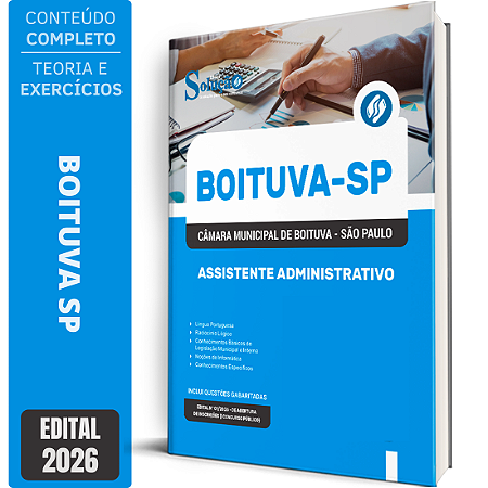 Apostila Câmara de Boituva SP 2026 - Assistente Administrativo
