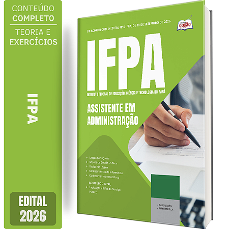 Apostila IFPA 2026 - Assistente em Administração