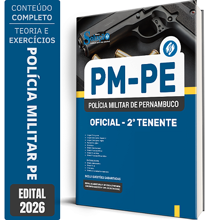 Apostila PM PE 2026 Oficial - 2 Tenente