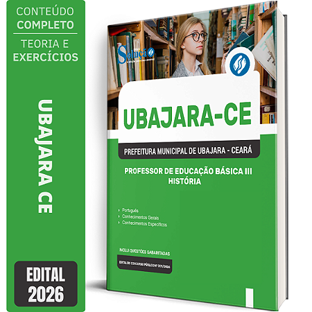 Apostila Prefeitura de Ubajara CE 2026 Professor de Educação Básica 3 - História