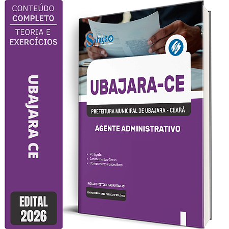 Apostila Prefeitura de Ubajara CE 2026 - Agente Administrativo