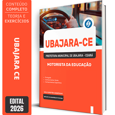 Apostila Prefeitura de Ubajara CE 2026 - Motorista da Educação