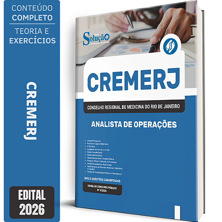 Apostila CREMERJ 2026 - Analista de Operações