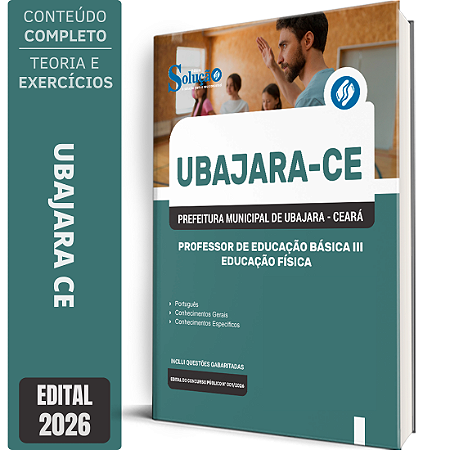 Apostila Prefeitura de Ubajara CE 2026 Professor de Educação Básica 3 - Educação Física