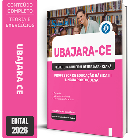 Apostila Prefeitura de Ubajara CE 2026 Professor de Educação Básica 3 - Língua Portuguesa