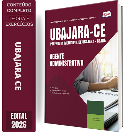 Apostila Prefeitura de Ubajara CE 2026 - Agente Administrativo