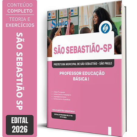 Apostila Prefeitura de São Sebastião SP 2026 - Professor Educação Básica 1