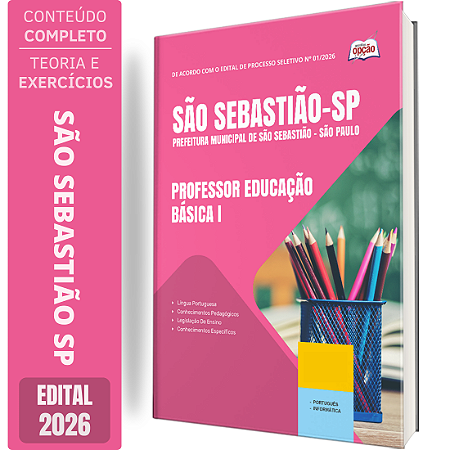 Apostila Prefeitura de São Sebastião SP 2026 - Professor Educação Básica 1