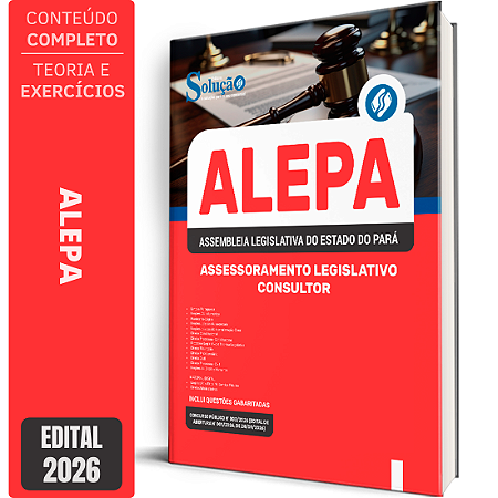 Apostila ALEPA 2026 Assessoramento Legislativo - Consultor