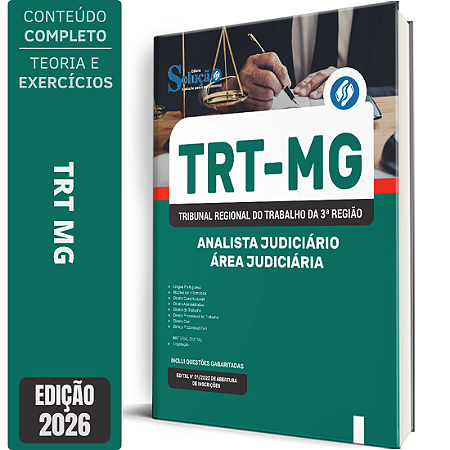 Apostila TRT MG 2026 Analista Judiciário - Área Judiciária
