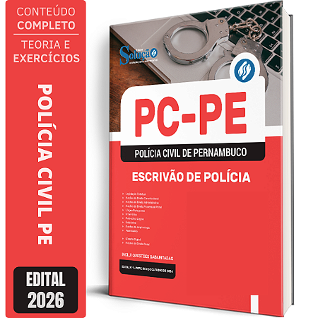 Apostila PC PE 2026 - Escrivão de Polícia