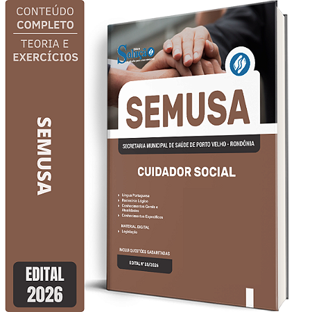 Apostila SEMUSA Porto Velho RO 2026 - Cuidador Social