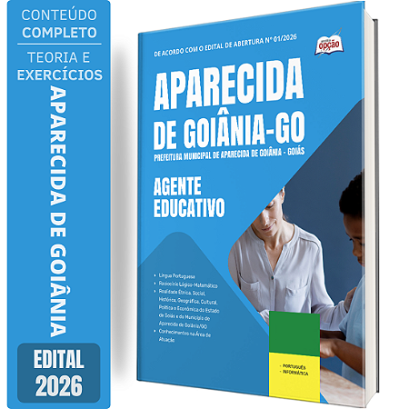 Apostila Prefeitura de Aparecida de Goiânia GO 2026 - Agente Educativo