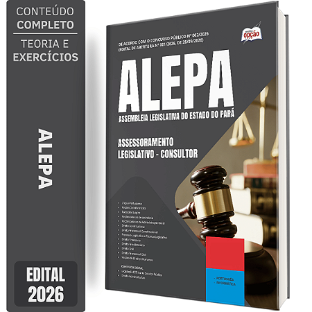 Apostila ALEPA 2026 Assessoramento Legislativo - Consultor