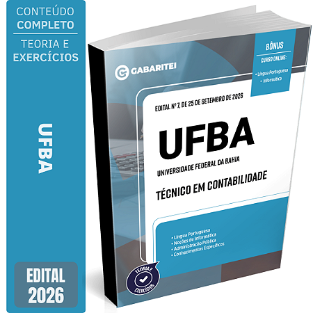 Apostila UFBA 2026 - Técnico em Contabilidade