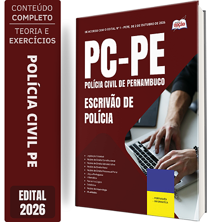 Apostila PC PE 2026 - Escrivão de Polícia