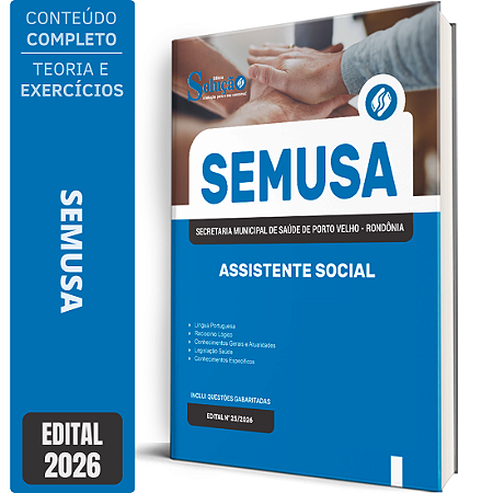 Apostila SEMUSA Porto Velho RO 2026 - Assistente Social